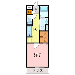 メゾンドアミーの物件間取画像